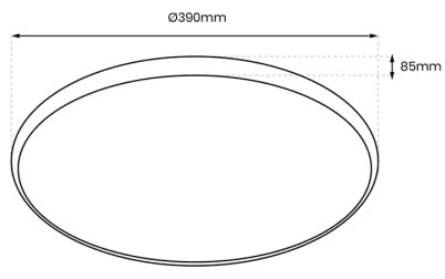 LED RGB Stmievateľné stropné svietidlo RINGO LED/36W/230V + diaľkové ovládanie