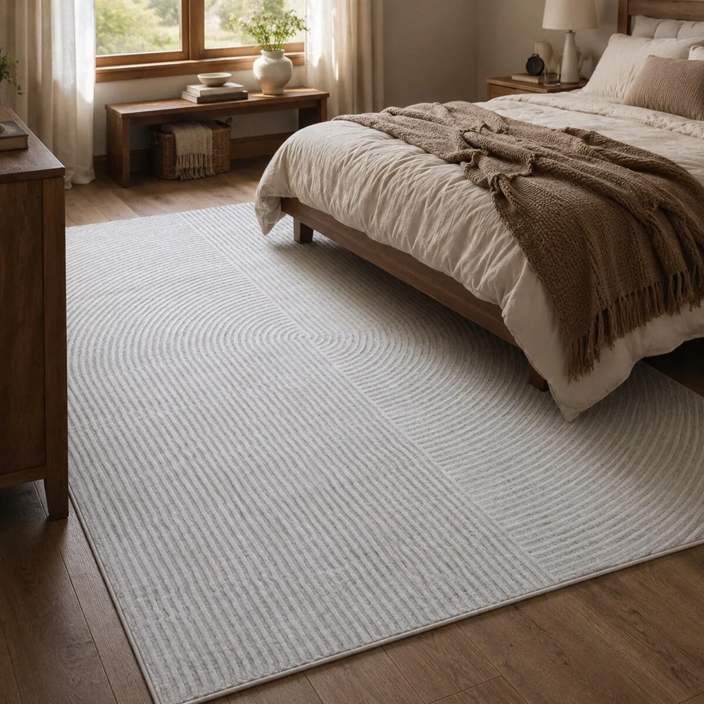 Angel Carpet, Kusový koberec Zafiro 19 Grey, 120x170, šedá, kancelária