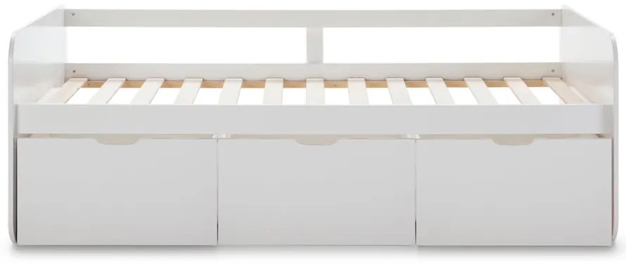 Biela detská posteľ s úložným priestorom 90x190 cm Abbott – Marckeric