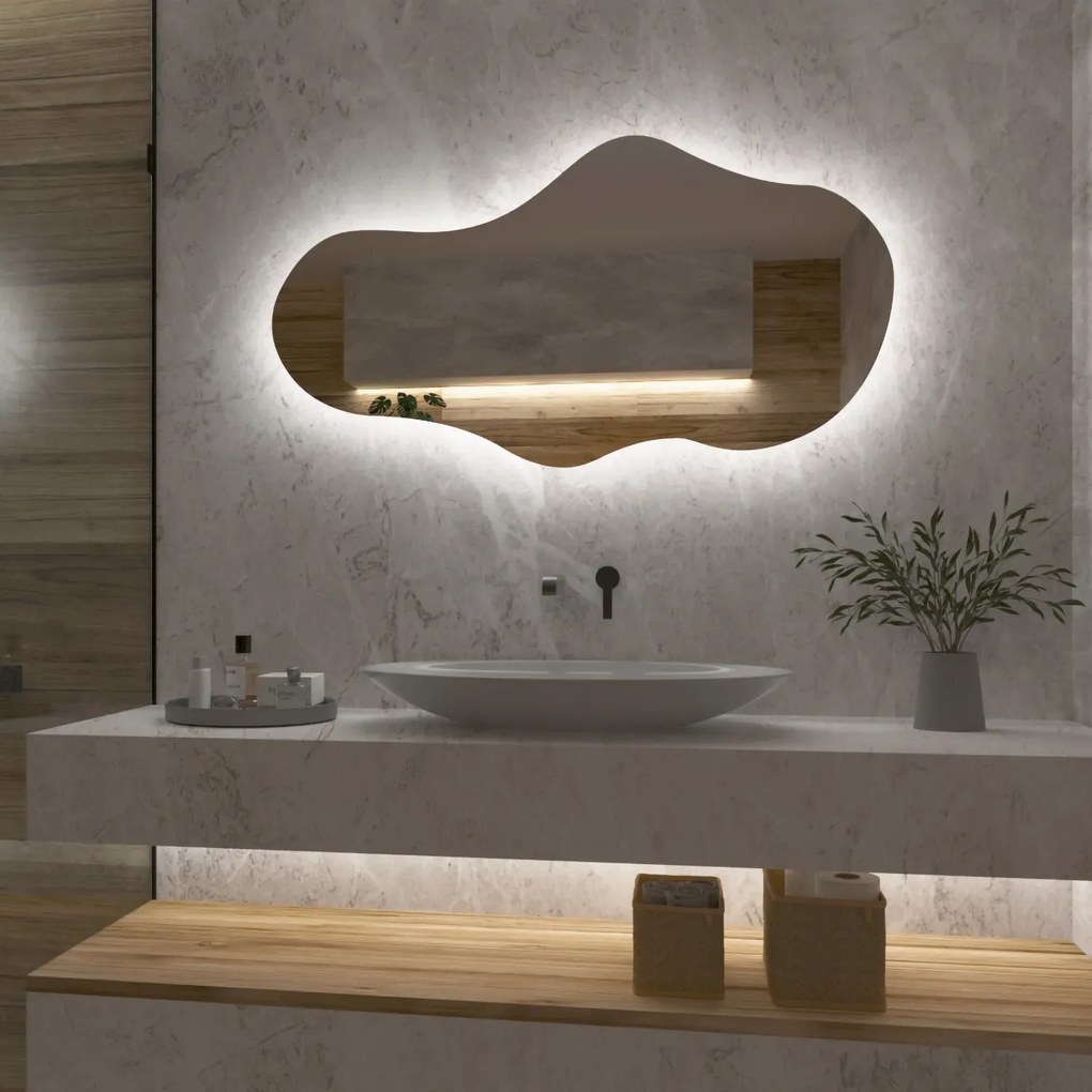 Atypické zrkadlo s LED osvetlením G2