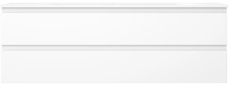 Mexen Orio, kúpeľňová skrinka 140 cm s umývadlom Vela, 2 zásuvky, biela matná, 91A10-14047-2-BFF01-W23M01