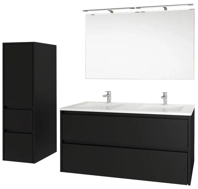 Mereo, Mereo Opto, kúpeľňová skrinka 121 cm, Multidecor, Betón tmavosivý, MER-CN993SBET2