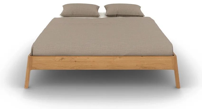 Dvojlôžková posteľ z dubového dreva v prírodnej farbe 200x200 cm Twig – The Beds