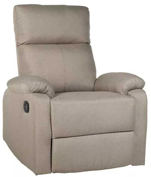 LuxuryForm DESIGN Televízne kreslo CARLOS s polohovaním - béžové