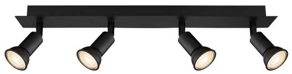 Globo 57998-4 - Bodové svietidlo DREW 4xGU10/35W/230V čierna
