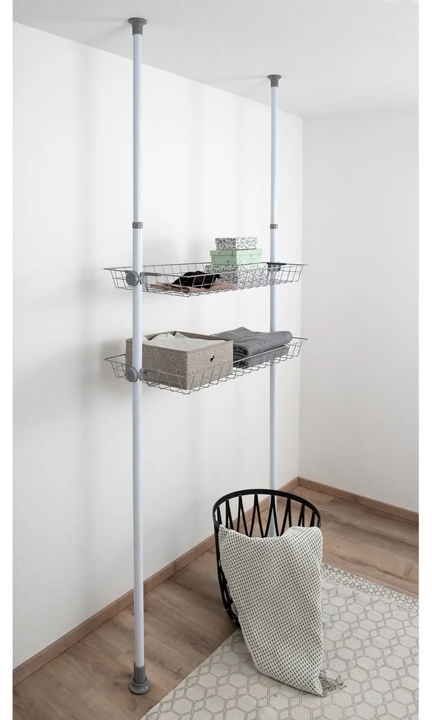 Wenko Sada 2 drôtených košov Herkules, biele