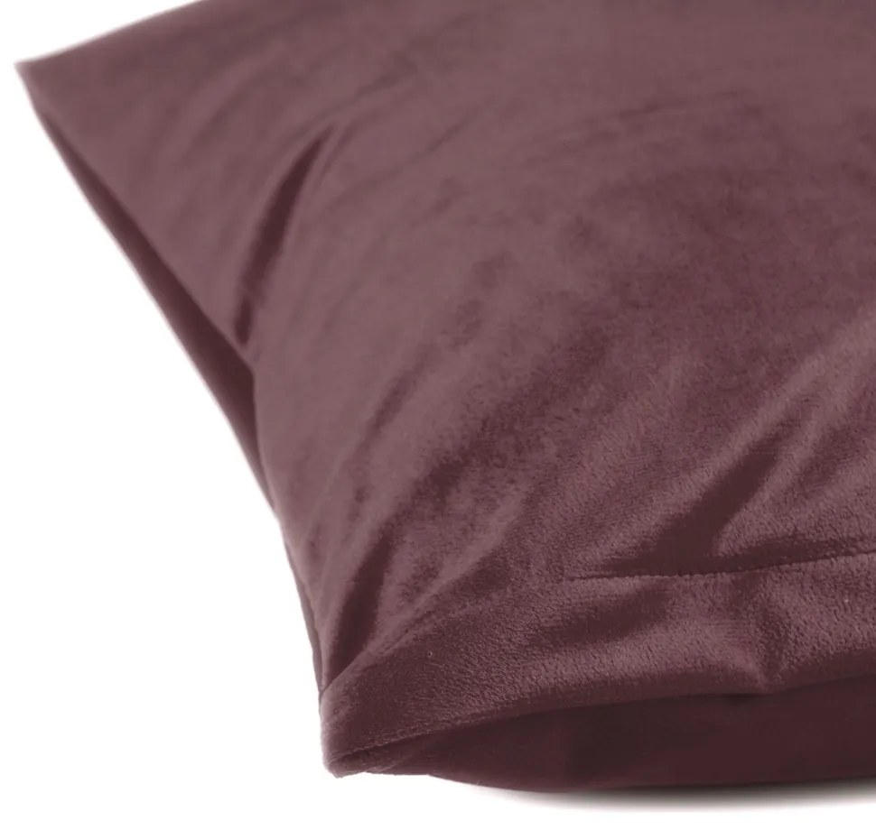 Biante Zamatová obliečka na vankúš Velvet Prémium SVP-019 Hnedofialová 50 x 50 cm