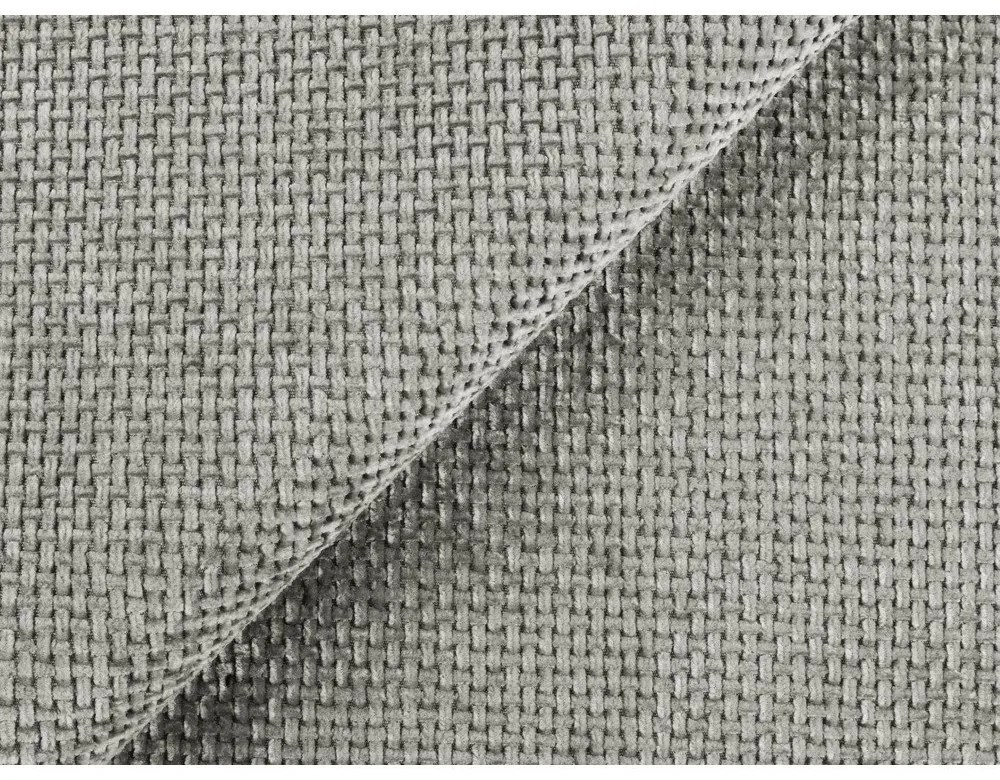 Svetlosivá čalúnená dvojlôžková posteľ s úložným priestorom s roštom 140x200 cm Keoni – Makamii