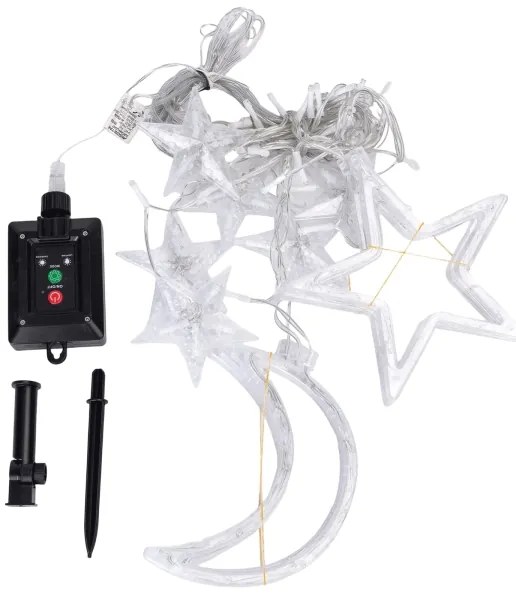 Aigostar - LED solárny vianočný reťazec 120×LED/8 režimov 3×0,6 m 500 mAh IP65 teplá biela