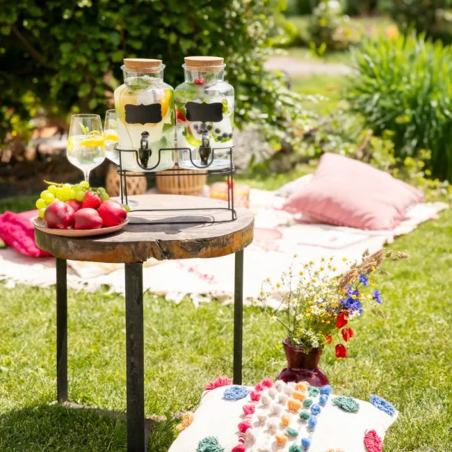 Sada dvoch džbánov ALLOS s kohútikmi na stojane 997994 2x2L