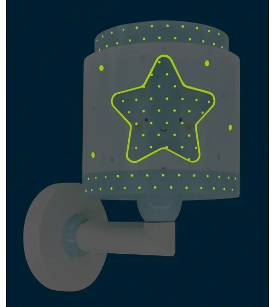 Dalber 76019T - Detské nástenné svietidlo BABY DREAMS 1xE27/15W/230V modrá