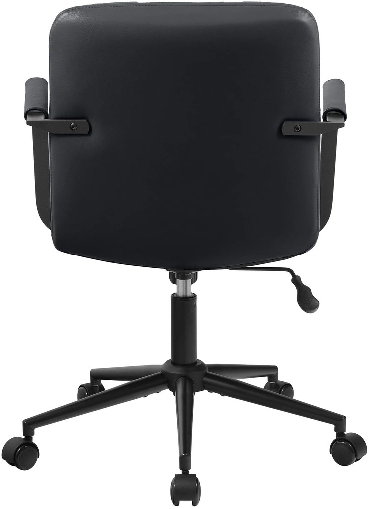 Kancelárska stolička Hilda pravá koža - čierna