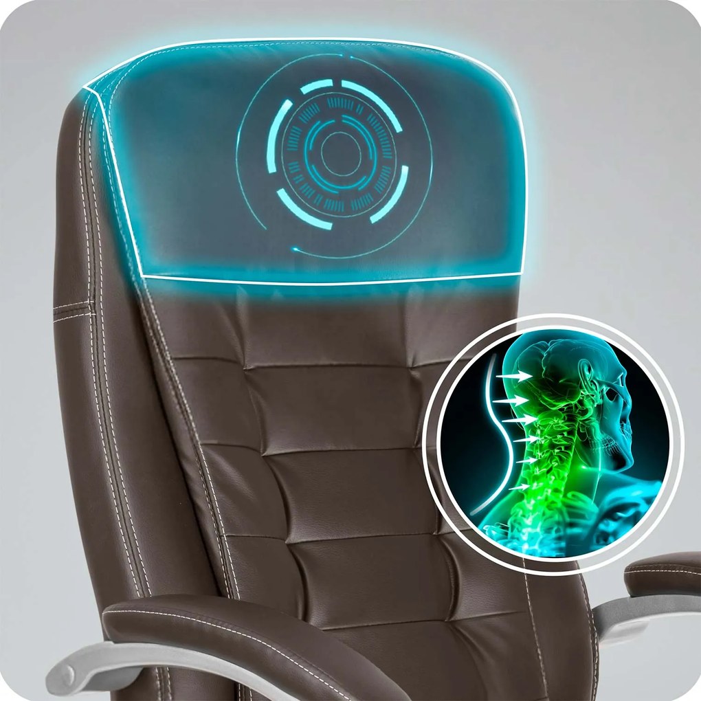 Otočná kancelárska stolička Sofotel 322 - tmavohnedá