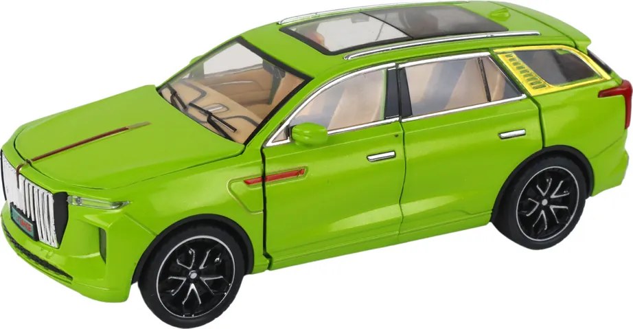 LEAN Toys Hliníkový model RC auta v mierke 1:24, farba zelená