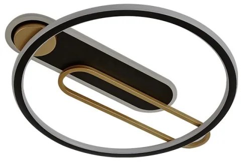 LED Stmievateľné stropné svietidlo LED/60W/230V 3000-6500K čierna + diaľkové ovládanie