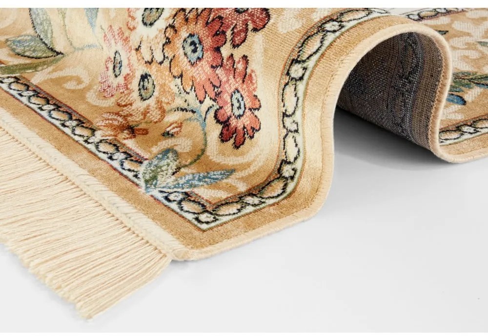 Béžový koberec z viskózy 195x300 cm Oriental – Nouristan