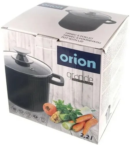 Orion Hrniec so sklenenou pokrievkou Grande, 2,2 l, 2,2 l