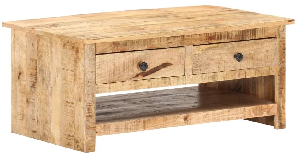vidaXL Konferenčný stolík 88x50x38 cm surové mangovníkové drevo