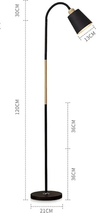 BERGE Stojacia lampa LED E27 - VIEW