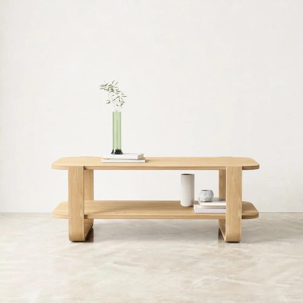 Konferenčný stolík z eukalyptového dreva v prírodnej farbe 55x109 cm Bellwood - Umbra