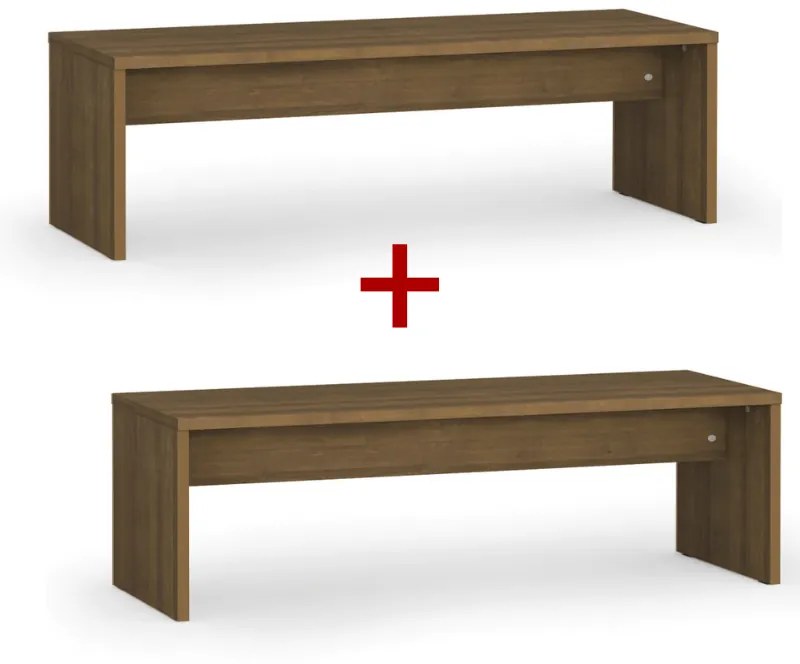 Šatníková lavica 1+1 ZADARMO, 1500 mm, orech