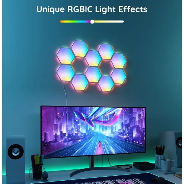 Govee LED RGB stmievateľný panel 36W 230V Wi-Fi