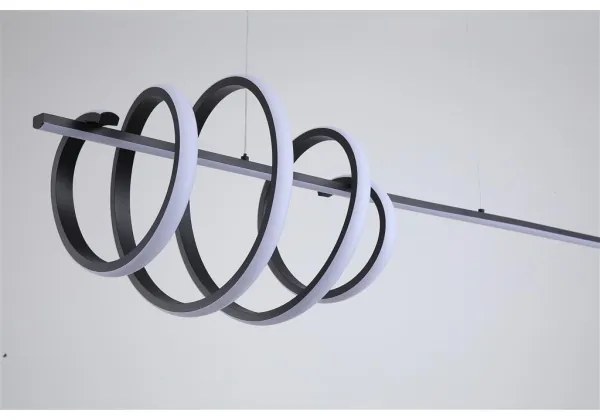 Searchlight 22510BK - stlmiteľný LED luster na lankách SWORD LED/40W/230V 3000K