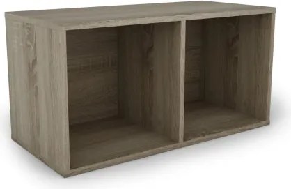 Nástenný regál s 2 priehradkami Jerry, dub sonoma%