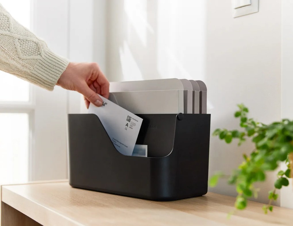 Rotho Organizér na dokumenty a prichádzajúcu poštu, myPAPER ORGANIZÉR – čierny