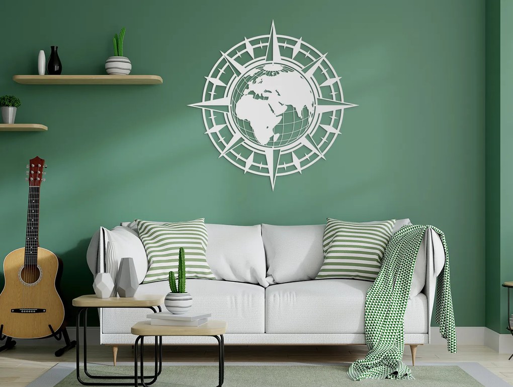 drevko Obraz Zemeguľa a Kompas