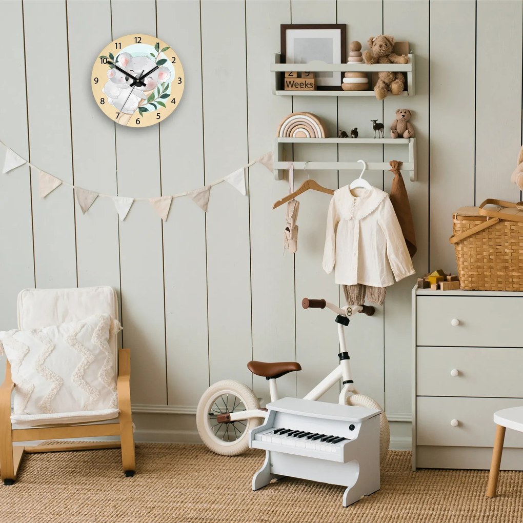 Dětské nástěnné hodiny Ami Koala 30 cm vícebarevné II