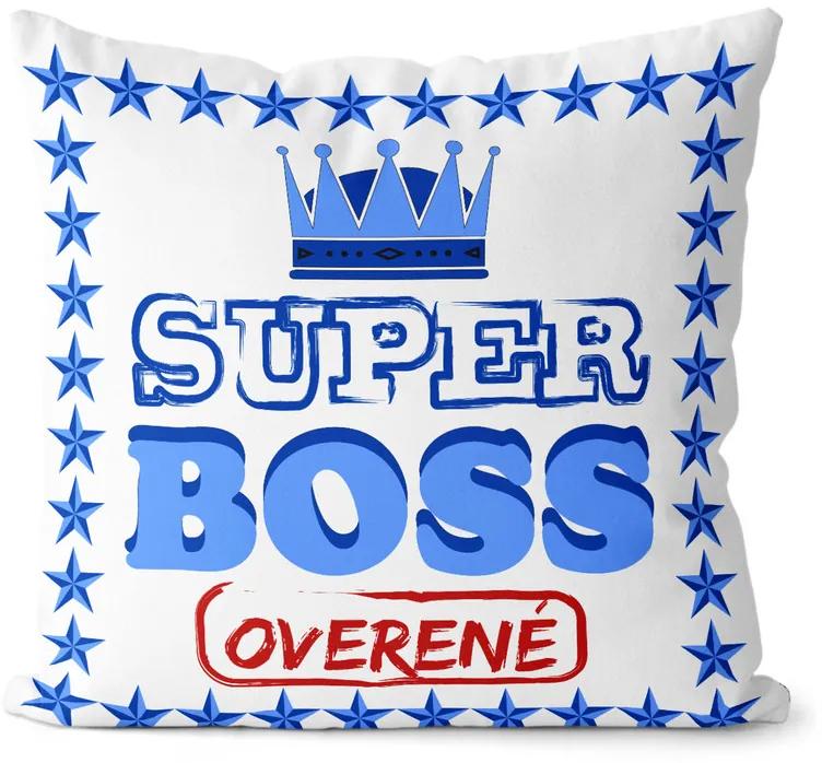 Vankúš Super boss (Veľkosť: 55 x 55 cm)