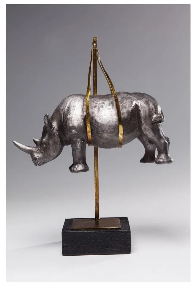 Dekorácie Kare Design Hanging Rhino, výška 43 cm