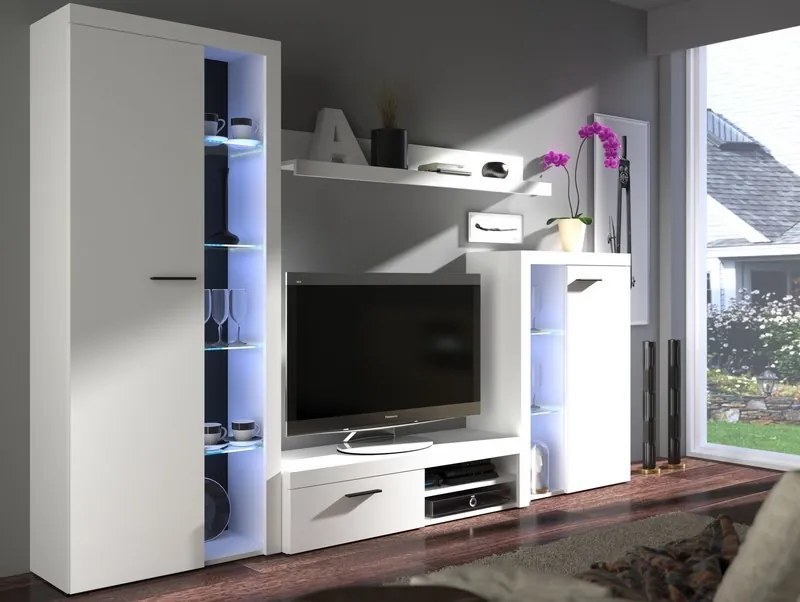 Obývacia stena Rumba, biela