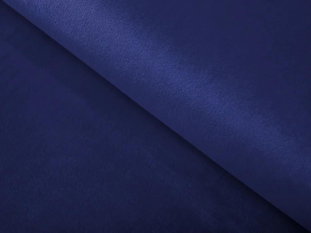 Biante Zamatový oválny obrus SV-026 Tmavá kráľovská modrá II 100x140 cm