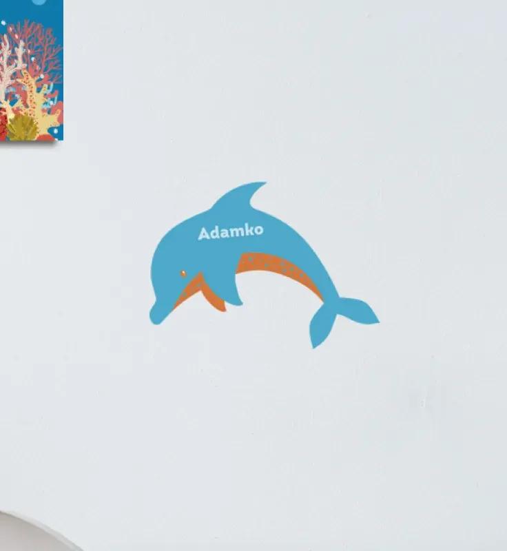 interesi  Menovka Modrý Delfín 15 x 11 cm