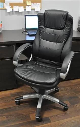 Malatec Kancelárska stolička EKO koža, čierna, 2731