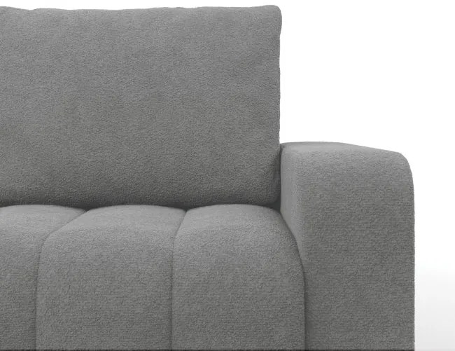 Rohová rozkladacia sedačka ABRIELLE ľavá, sivá