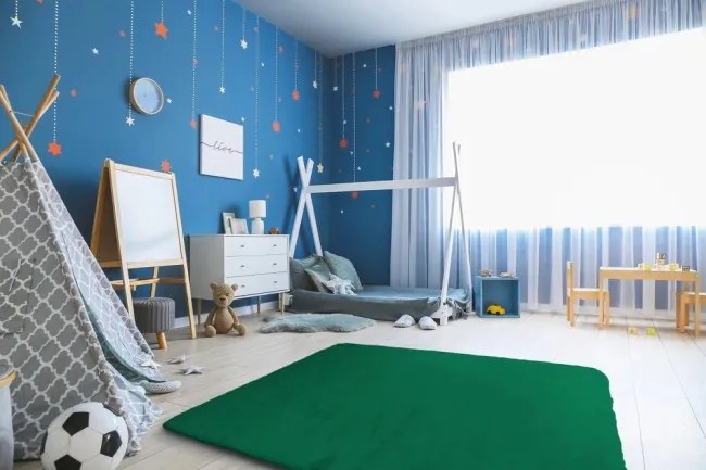 Protišmykový koberec RABBIT fľaškovo zelený