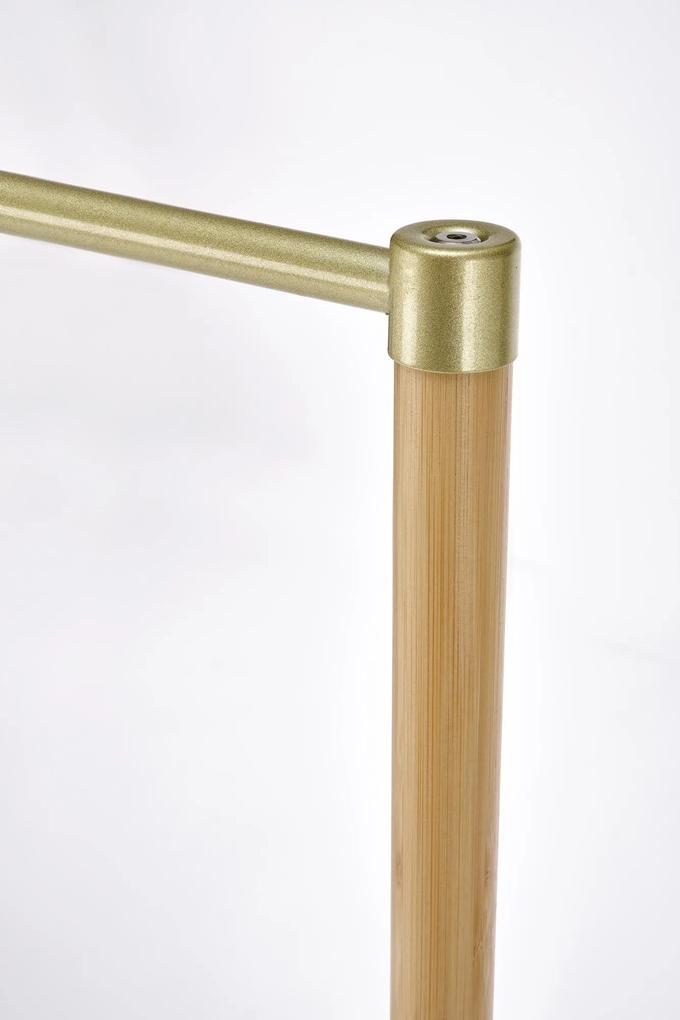 Bambusový vešiak s látkovým boxom WU-31 prírodný