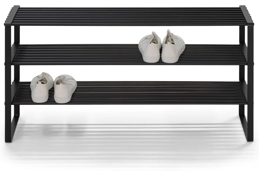 Čierna kovová skrinka na topánky 100x48,5x29 cm Rex – Spinder Design