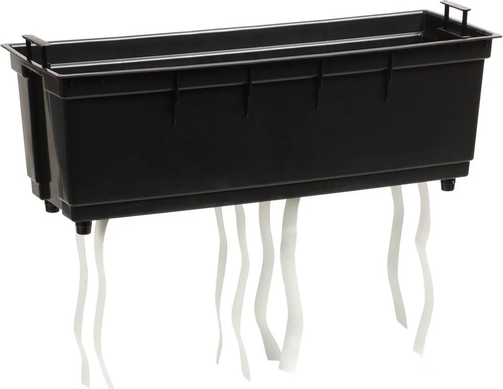 PLASTOVÝ KVETINÁČ BLOOM 36X56 CM IMITÁCIA BETÓNU SIVÁ