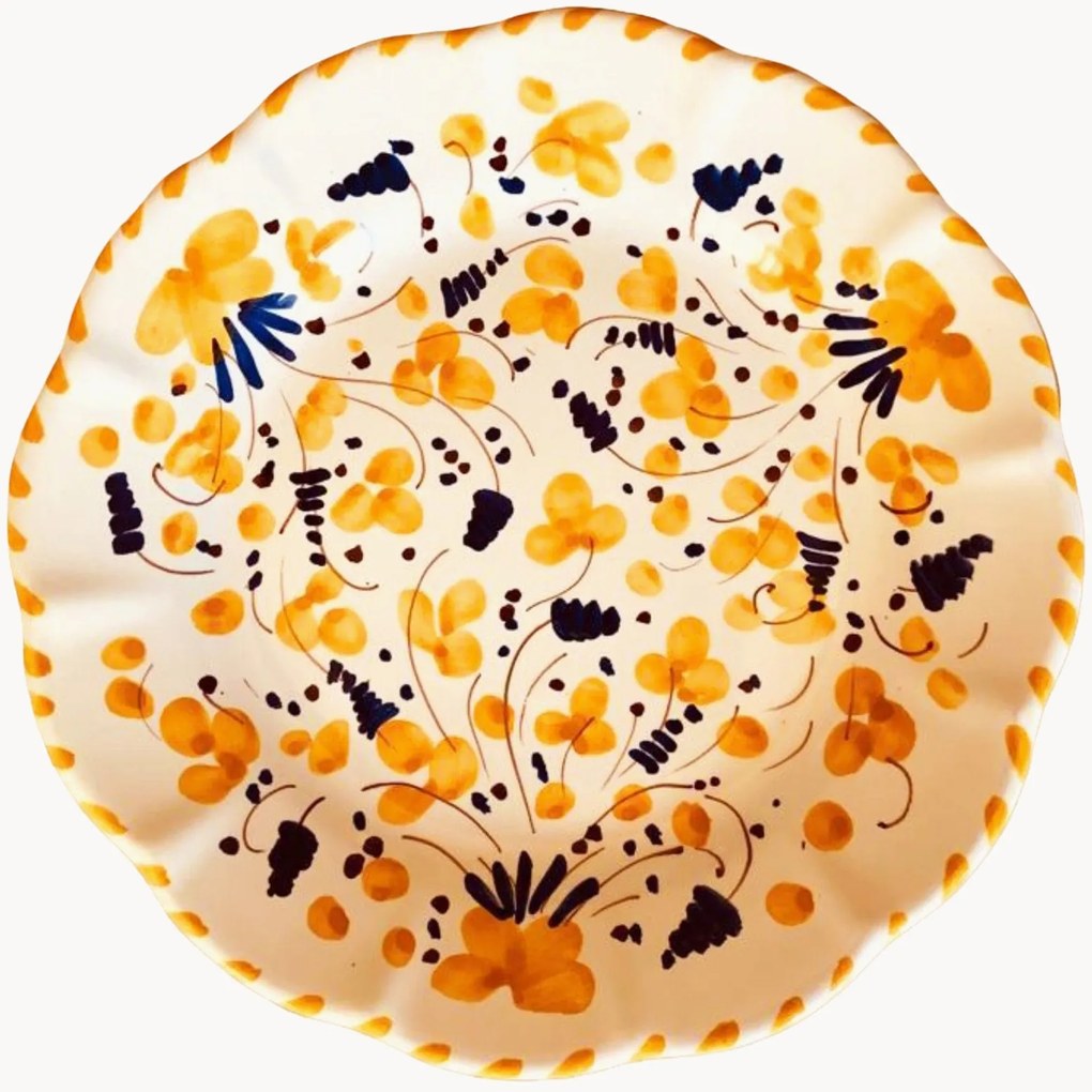 Ručne vyrobený raňajkový tanier Toscana