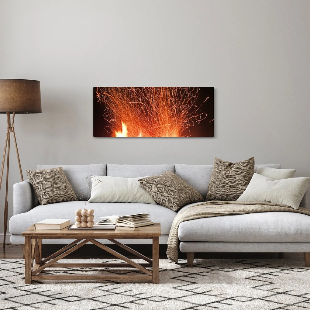 Obraz ohňa (120x50 cm)