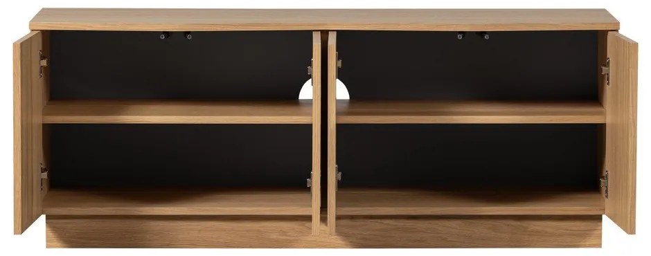 TV stolík z dubového dreva v prírodnej farbe 133x52x45 cm Zuma – WOOOD