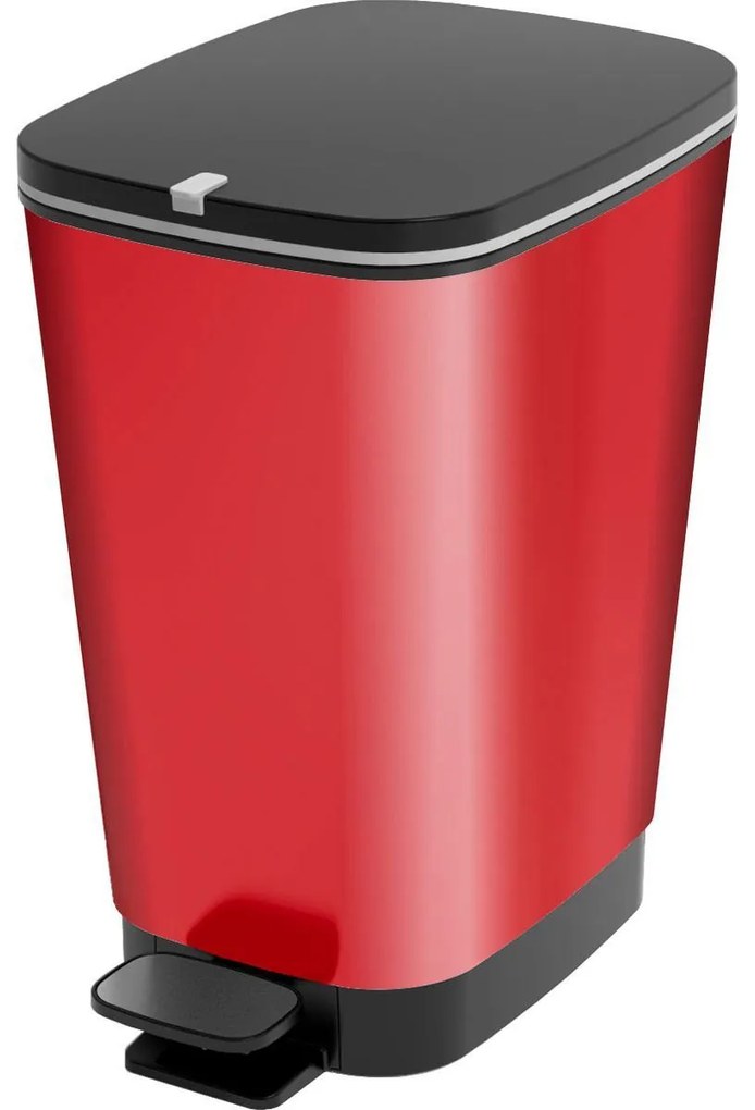 KIS Kôš na odpad Chic Bin M - Metal Red, 35L