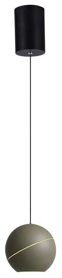 LED Luster na lanku LED/8,5W/230V 3000K šedá