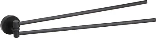 Bemeta Design DARK: Držiak uterákov, 420 mm, dvojitý, otočný - 104204190