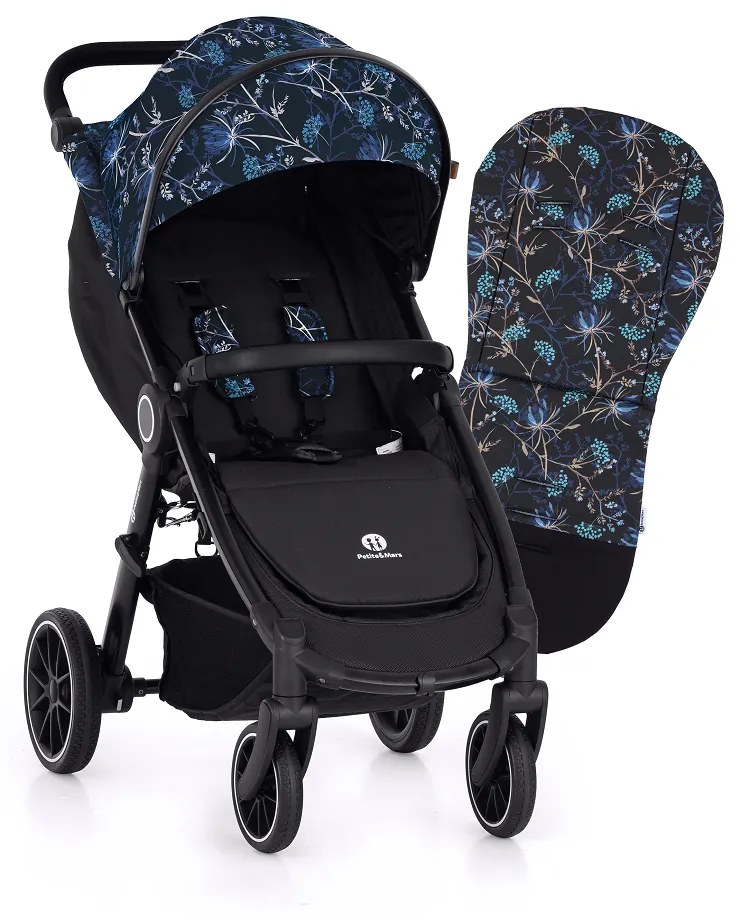 PETITE&MARS Kočík Street+ RWS Black Limited 100 Stylish Beauty Complete