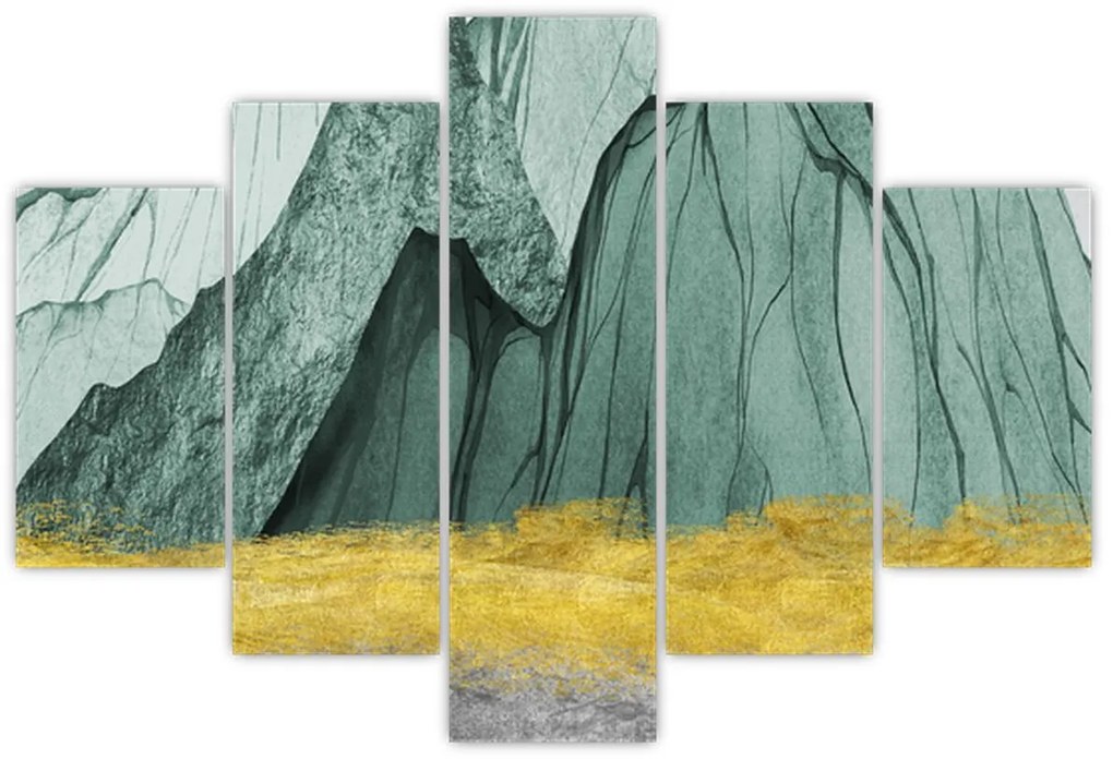 Obraz - Smaragdové hory N⁰3 (150x105 cm)
